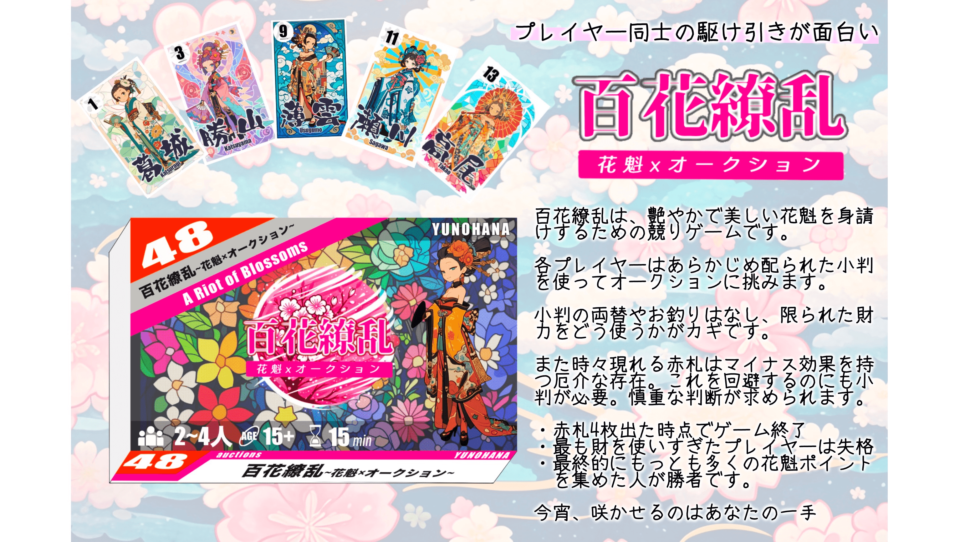 百花繚乱（a riot of blossoms ）