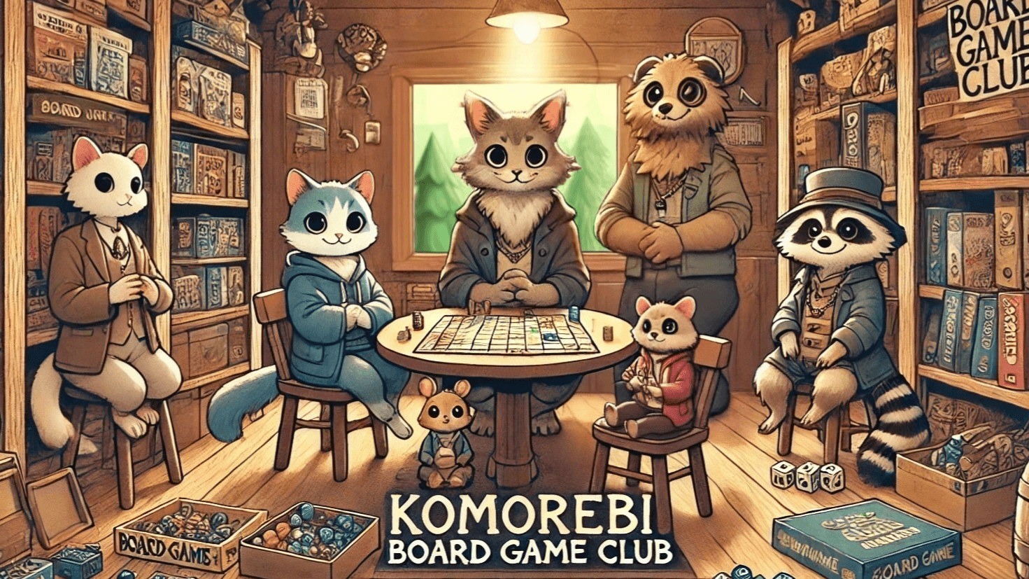 こもれびの森ボードゲーム会のロゴ画像